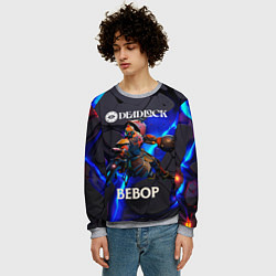 Свитшот мужской Deadlock logo and Bebop, цвет: 3D-меланж — фото 2