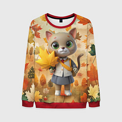 Мужской свитшот Кошечка школьница