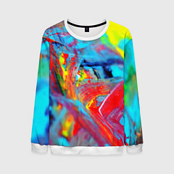 Мужской свитшот Абстрактные краски неон