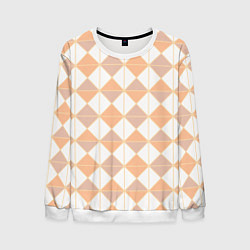 Мужской свитшот Персиковые ромбы