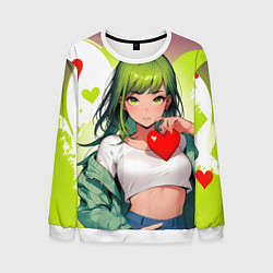 Мужской свитшот Аниме сердечки