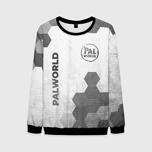 Мужской свитшот Palworld - white gradient вертикально / 3D-Черный – фото 1
