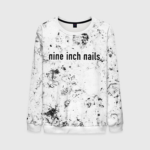 Мужской свитшот Nine Inch Nails dirty ice / 3D-Белый – фото 1