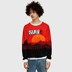 Свитшот мужской Red Dead Redemption game, цвет: 3D-белый — фото 2