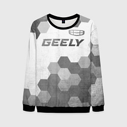Мужской свитшот Geely - white gradient посередине
