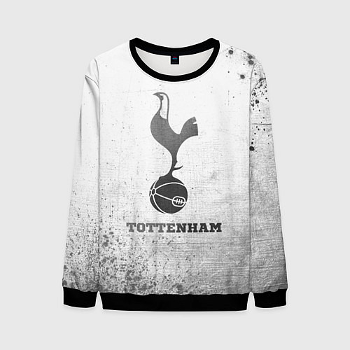 Мужской свитшот Tottenham - white gradient / 3D-Черный – фото 1