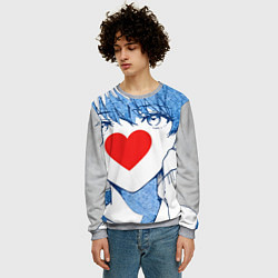 Свитшот мужской Манга a boy love, цвет: 3D-меланж — фото 2
