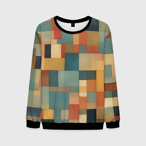Мужской свитшот Inspired by Paul Klee / 3D-Черный – фото 1