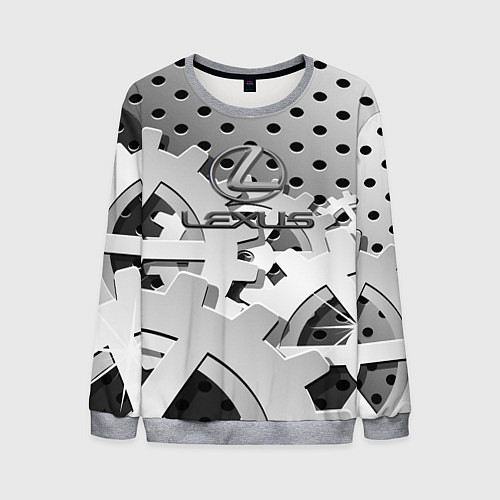 Мужской свитшот Lexus carbon steel / 3D-Меланж – фото 1