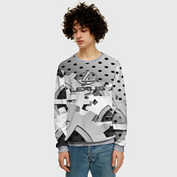 Свитшот мужской Lexus carbon steel, цвет: 3D-меланж — фото 2