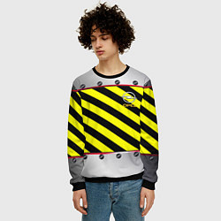 Свитшот мужской Opel линии, цвет: 3D-черный — фото 2