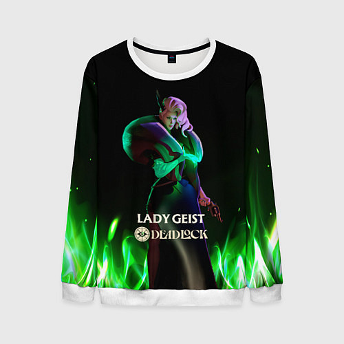 Мужской свитшот Lady Geist Deadlock / 3D-Белый – фото 1