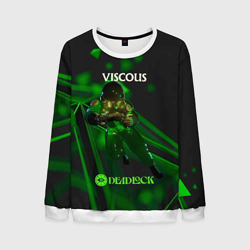 Мужской свитшот Viscous Deadlock / 3D-Белый – фото 1