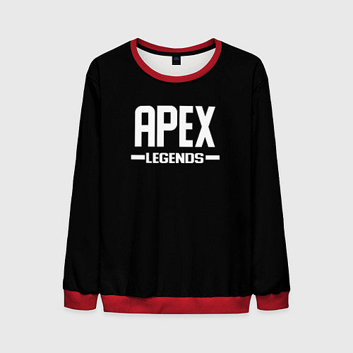 Мужской свитшот Apex legends logo white / 3D-Красный – фото 1