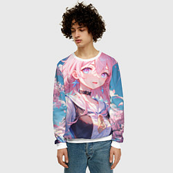 Свитшот мужской Honkai Star Rail March 7th beauty, цвет: 3D-белый — фото 2