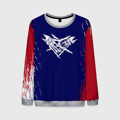 Мужской свитшот Velial squad кисть / 3D-Меланж – фото 1