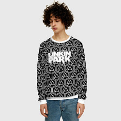 Свитшот мужской Linkin park pattern, цвет: 3D-белый — фото 2