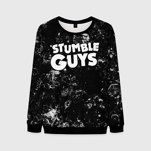 Мужской свитшот Stumble Guys black ice / 3D-Черный – фото 1