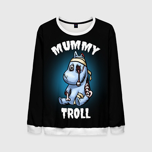 Мужской свитшот Mummy troll / 3D-Белый – фото 1