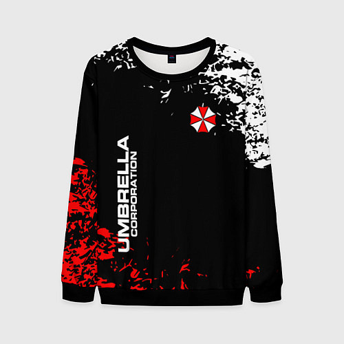 Мужской свитшот Resident evil - вирус / 3D-Черный – фото 1