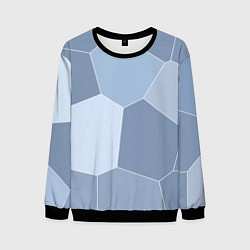 Мужской свитшот Стальной голубой крупная мозаика
