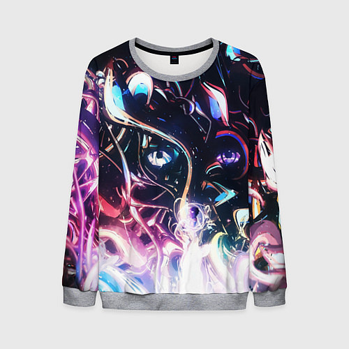 Мужской свитшот Фрактальный узор текстура / 3D-Меланж – фото 1