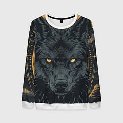 Мужской свитшот Черный волк