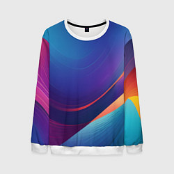 Мужской свитшот Красивый градиент абстракция