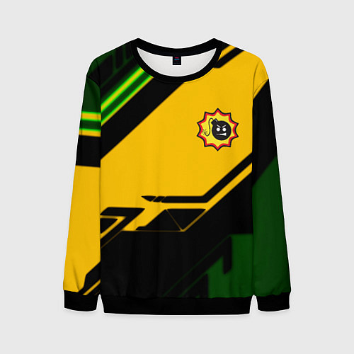 Мужской свитшот Serious Sam geometry / 3D-Черный – фото 1