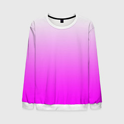 Свитшот мужской Gradient color pink, цвет: 3D-белый