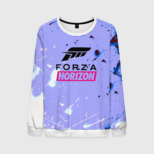 Мужской свитшот Forza Horizon краски текстура / 3D-Белый – фото 1