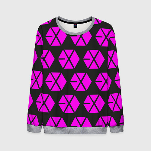 Мужской свитшот Exo логотип / 3D-Меланж – фото 1