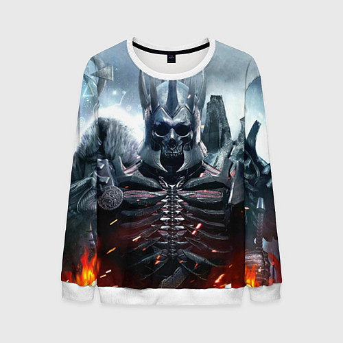 Мужской свитшот Призрачные всадники / 3D-Белый – фото 1