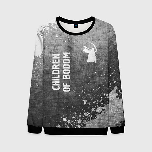 Мужской свитшот Children of Bodom - grey gradient вертикально / 3D-Черный – фото 1