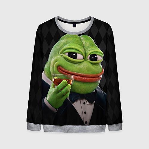 Мужской свитшот Pepe - its my dudes / 3D-Меланж – фото 1