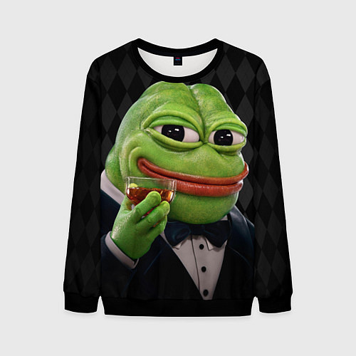 Мужской свитшот Pepe - its my dudes / 3D-Черный – фото 1