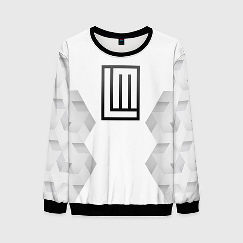 Мужской свитшот Lindemann white poly / 3D-Черный – фото 1