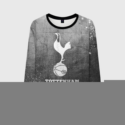 Мужской свитшот Tottenham - grey gradient / 3D-Черный – фото 1