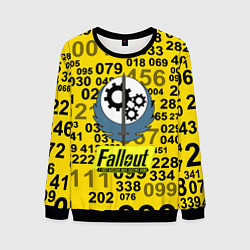 Свитшот мужской Fallout pattern symbol, цвет: 3D-черный