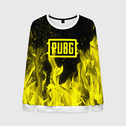 Мужской свитшот PUBG fire yellow