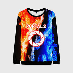 Свитшот мужской Portal битва огней, цвет: 3D-черный