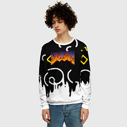 Свитшот мужской Doom game pattern, цвет: 3D-белый — фото 2
