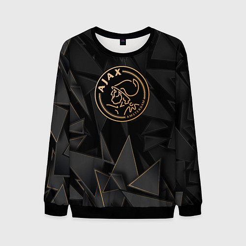 Мужской свитшот Ajax golden poly / 3D-Черный – фото 1