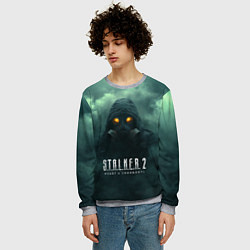 Свитшот мужской Stalker в тумане, цвет: 3D-меланж — фото 2