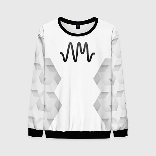 Мужской свитшот Arctic Monkeys white poly / 3D-Черный – фото 1