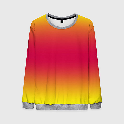 Мужской свитшот Персиковый градинет / 3D-Меланж – фото 1