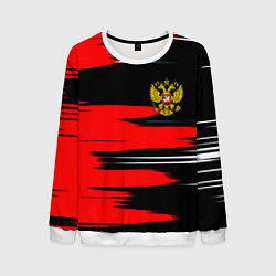 Мужской свитшот Россия полосы краски