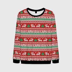 Мужской свитшот Deer christmas pattern