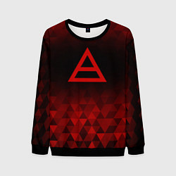 Мужской свитшот Thirty Seconds to Mars red poly