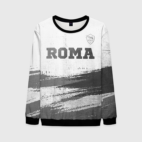 Мужской свитшот Roma - white gradient посередине / 3D-Черный – фото 1